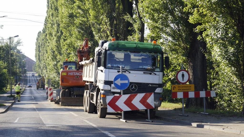 ul. Bojkowska - utrudnienia w ruchu