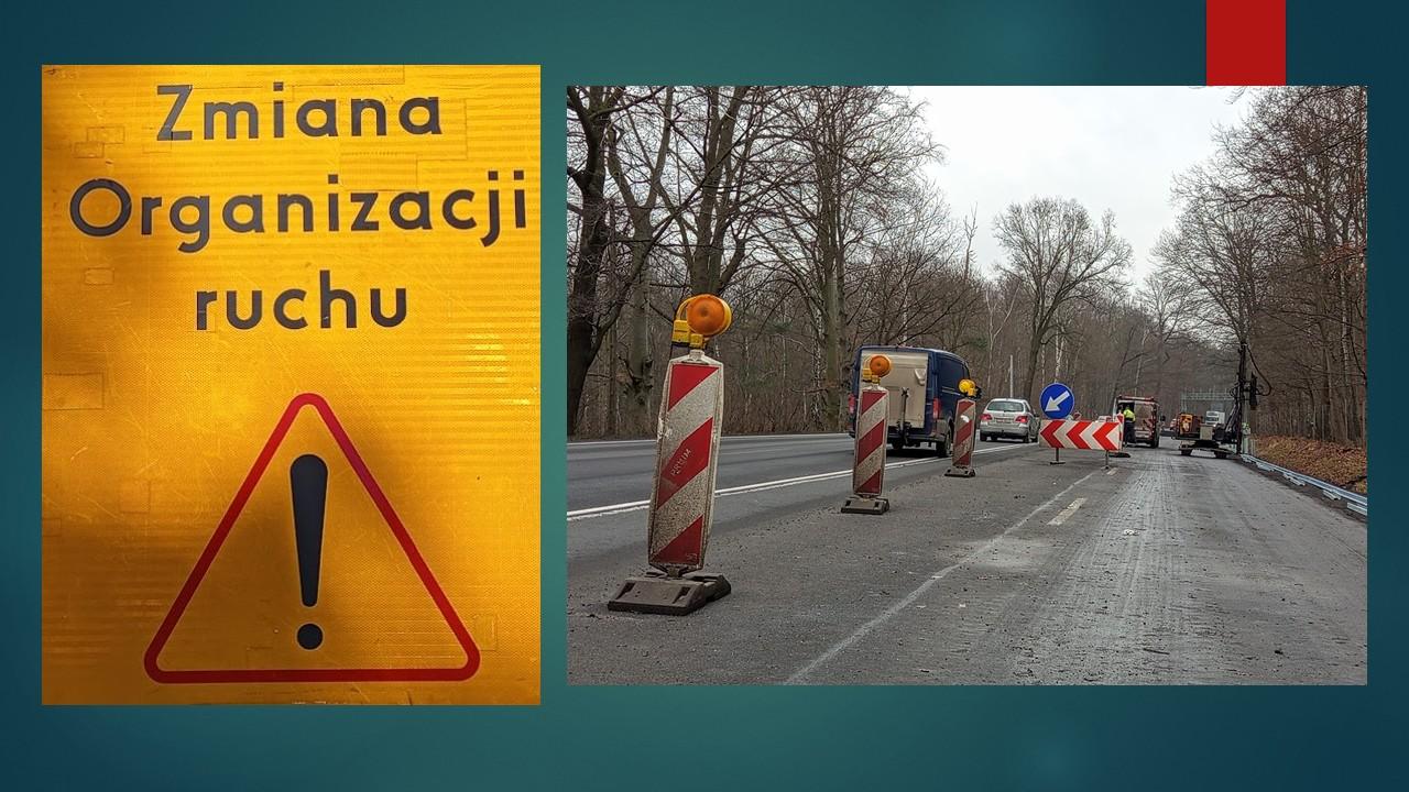Jadący al. Jana Nowaka Jeziorańskiego w kierunku na Strzelce Opolskie - od dziś zmiany w organizacji ruchu