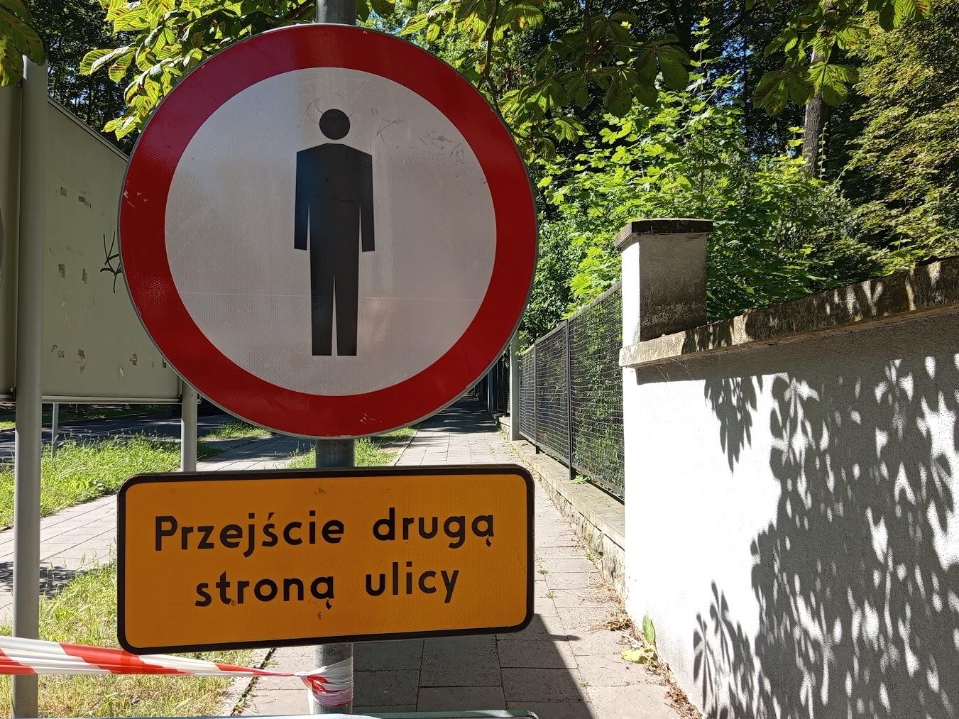 Utrudnienia w ruchu - zajęcie pasa drogowego