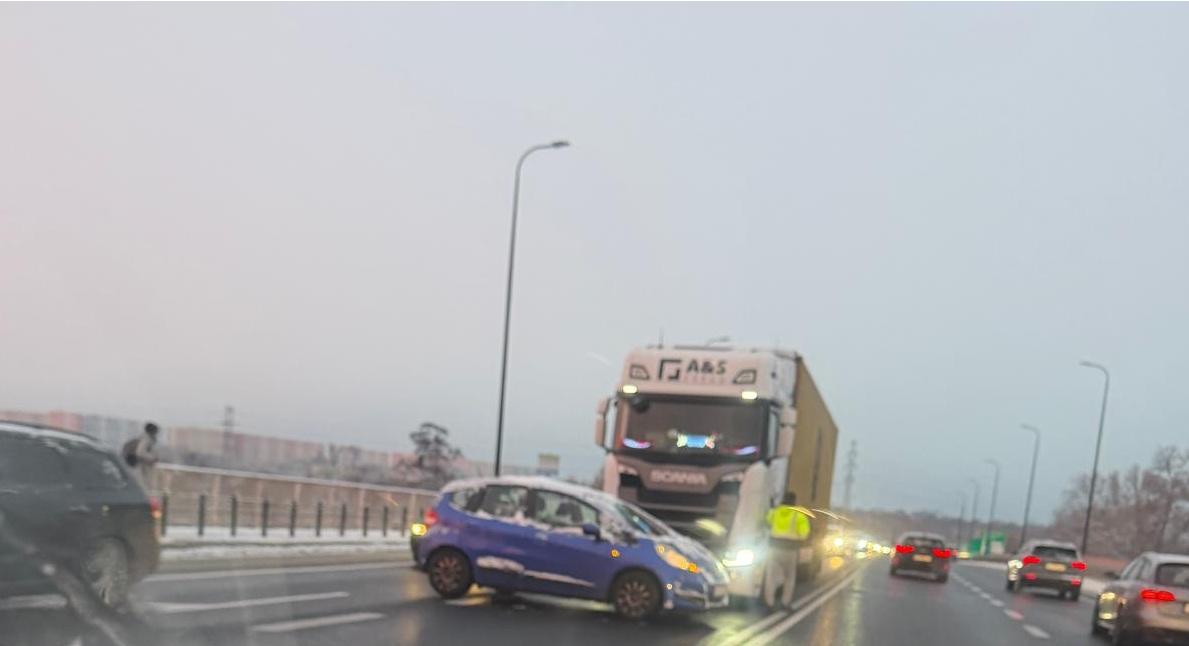 Zdarzenie drogowe na DK88 - kierunek Bytom