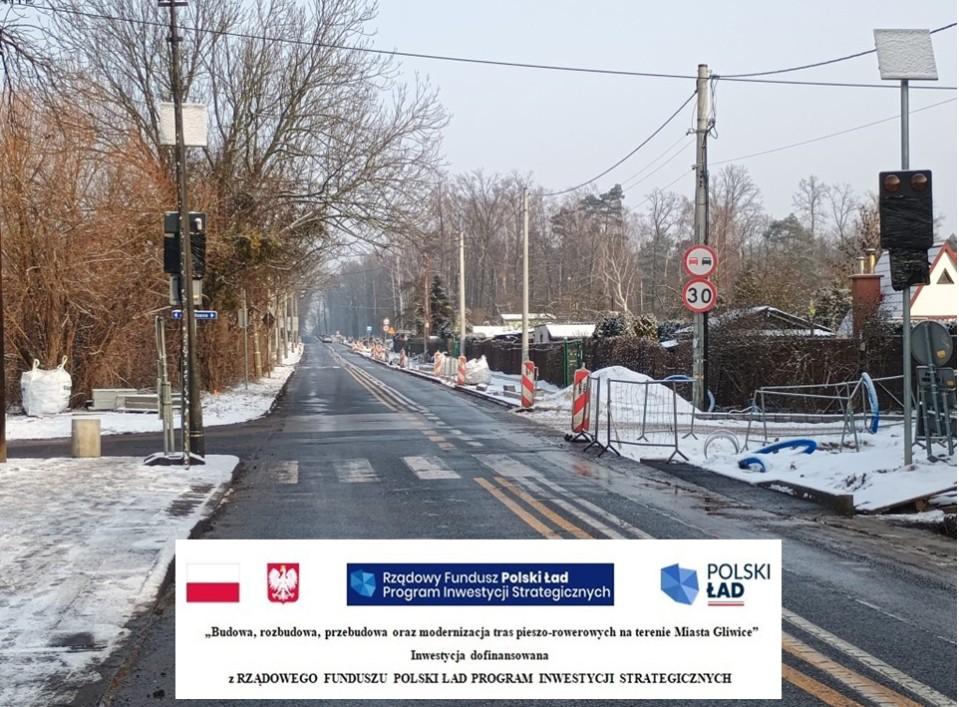 Ulica Strzelców Bytomskich - dynamiczne zmiany wraz z postępem robót.