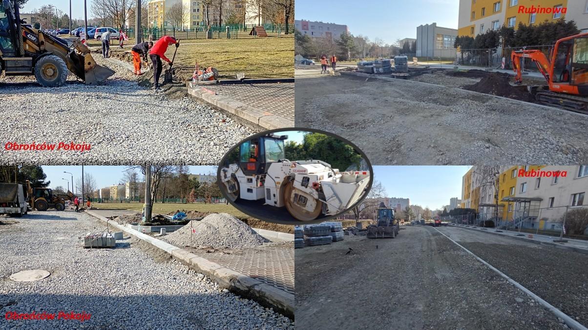 Obrońców Pokoju i Rubinowa - wkraczają w kolejny etap prac. 