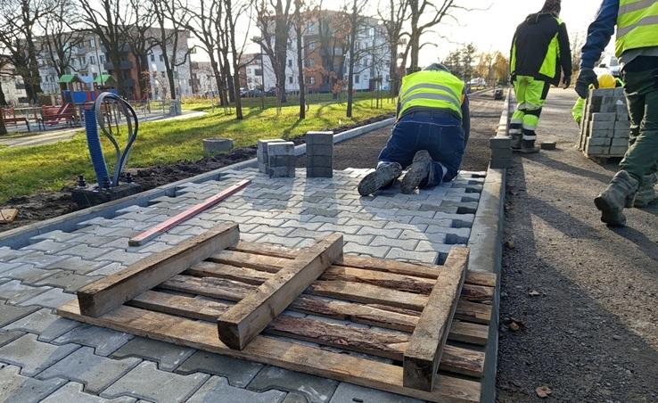 Prace drogowe - działamy mimo pogody.