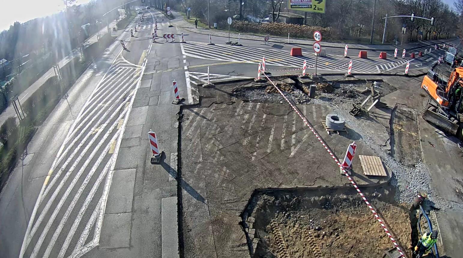 Bez opóźnień, bez niespodzianek - prace idą zgodnie z harmonogramem - Wyspiańskiego/Orlickiego. 