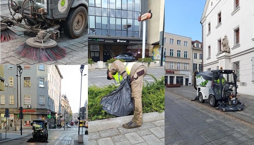 Poranek w Gliwicach zaczyna się od porządków.