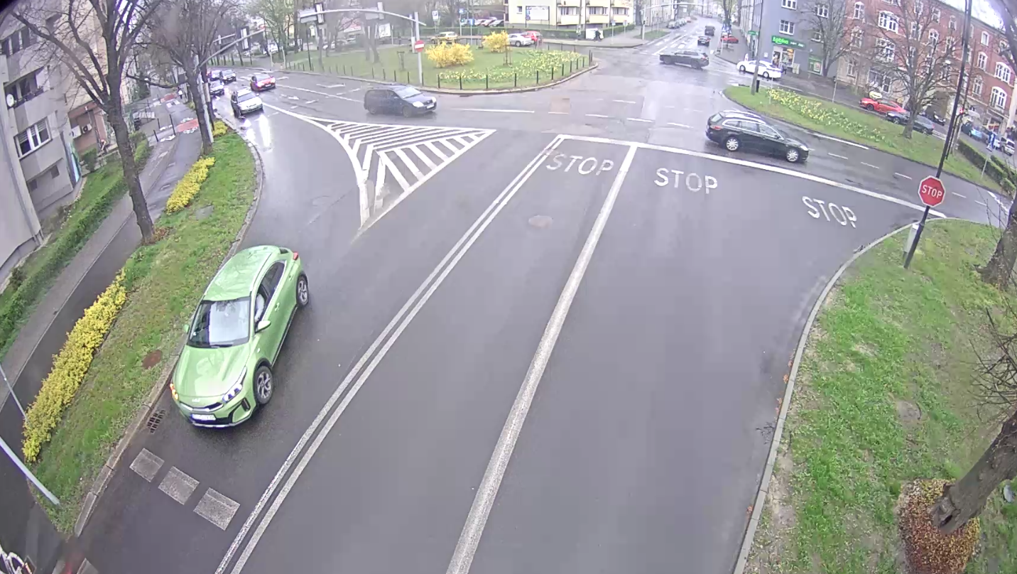 Wyłączona sygnalizacja świetlna.