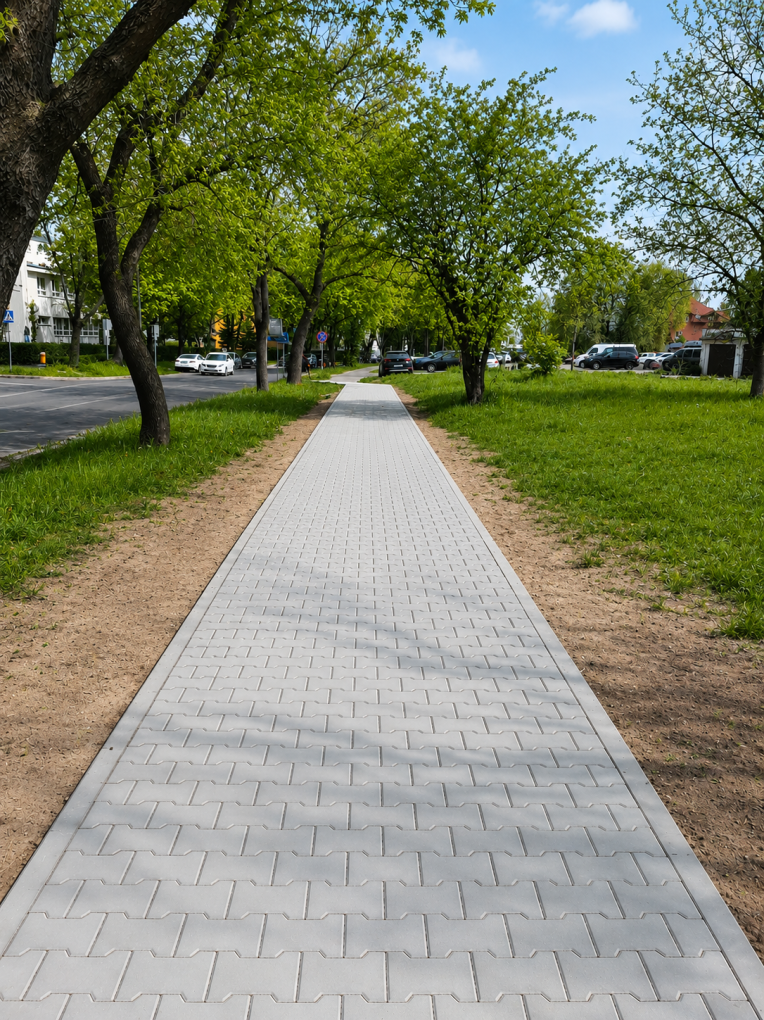 Nowy fragment chodnika przy ul. Czapli - kolejny krok w stronę lepszej infrastruktury.